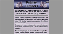 Desktop Screenshot of ontariolumpers.com